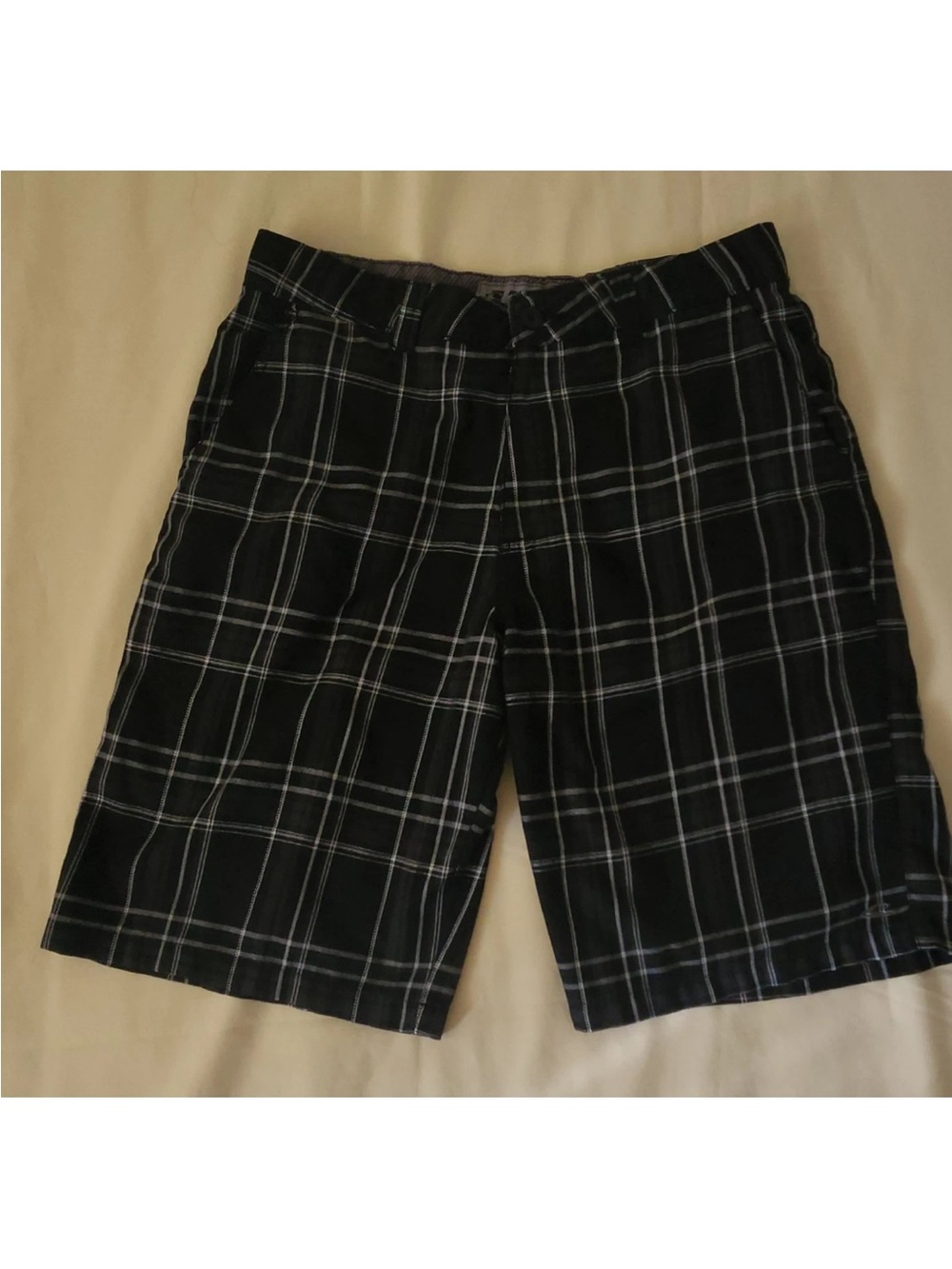 O'Neill Men's Plaid Hybrid Walk Shorts Black
Gray Checked Size 32